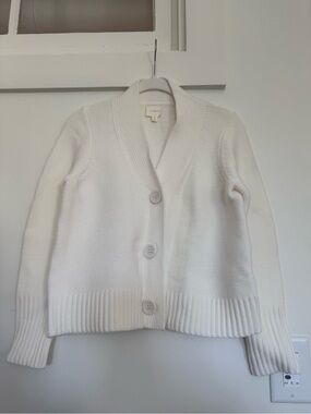 Cyrus Cream Shawl Collar Button Cardigan